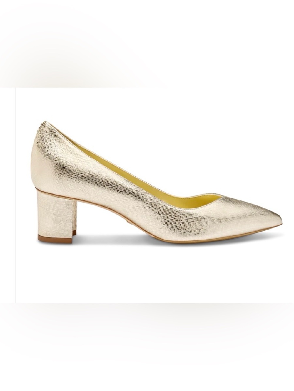 Sarah Flint Perfect Emma Gold Saffiano Size 38/8